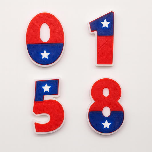 Jersey Number - Patriotic